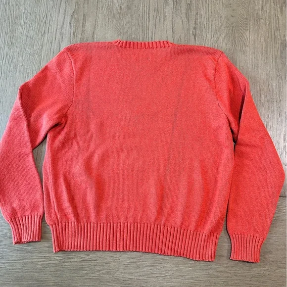 Polo by Ralph Lauren Men’s Crew Neck Sweater Size Large Orange - Picture 6 of 7